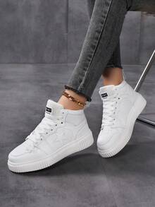 女士新款时尚透气休闲鞋，厚底百搭平底舒适软底防滑防臭耐用运动鞋