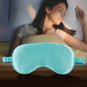 1/2/3/4/5/10/15 pièces Masque de sommeil à double face en soie simulée. Sensation de fraîcheur de la soie, confort, relaxation de la fatigue, pause déjeuner, sommeil, sieste au bureau et à l'école. Masque occultant pour les yeux, fournitures de voyage, cadeau pour la famille, les collègues et les amis