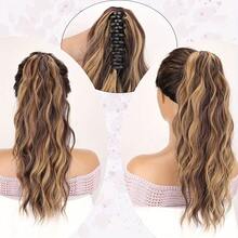 Synthetic Fiber Curly Ponytail Clip-On Hair Extensions, Convenient To Wear, Suitable For Various Occasions Such As Carnival - Multicolor - View 6