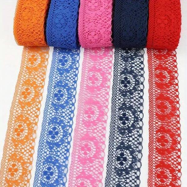 10 Yards 38mm Lace Ribbon Lace Trim DIY Embroidered For Sewing Christmas Decoration African Lace Fabric Ribbon Crafts
