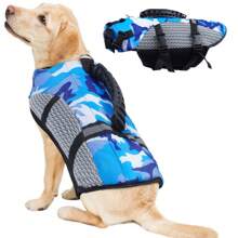 1 pièce Gilet de sauvetage pour chien, gilet de sauvetage pour chien léger, gilet de sauvetage pour chien pour la navigation, la natation, haute flottabilité avec bandes réfléchissantes, convient aux petits/moyens/grands chiens