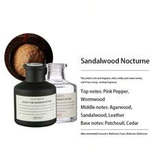 1pc 50ml Plant Flower Fragrance Series Small Square Bottle Fireless Aromatherapy Essential Oil Bedroom Living Room Fragrance Incense Ornaments Home Air Freshener