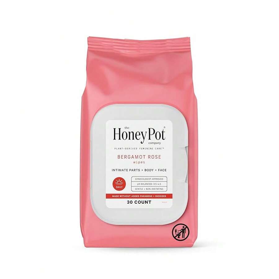 Feminine Wipes - Daily PH Balancing, Fragrance & Sulfate Wipes Intimate Parts, Body, Or Face - Hygiene Products - Sensitive 30 Ct - 佛手柑玫瑰 - 查看 1