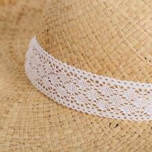4.2厘米 10米/5米/2米 镂空蕾丝花边丝带 圣诞工艺品 手工家居装饰 DIY刺绣 白色蕾丝材料 服装 婚礼配饰 - 彩色 - 查看 4