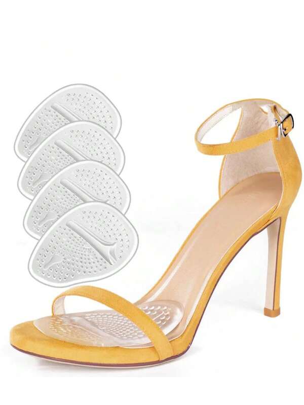 زوج من وسادات قاعدة القدم ، مضمنة في الكعوب العالية ، تخفيف آلام طوال اليوم وراحة ، تناسب أحذية النساء ، مناسبة للكعب العالي للنساء وأحذية الرياضة للرجال ، للارتداء اليومي ، الصيف