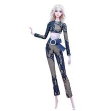 1 套手工制作时尚娃娃衣服，适合 11.5 英寸娃娃时尚紧身裤，1/6 娃娃服装，娃娃配饰，30 厘米娃娃裙（不包括娃娃）