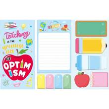 Teacher's Day Theme Sticky Note Combination, Cute School Theme, Account Stickers, Cartoon Sticky Notes