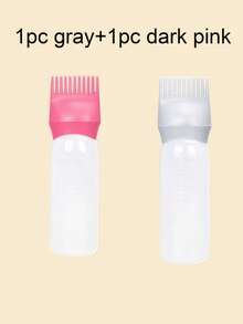 1/3 件沙龙发油涂抹瓶专业美发染发梳瓶理发店美发师染色用品发油涂抹器、发油瓶、发油瓶、发根梳涂抹瓶、发根梳涂抹瓶染发剂涂抹刷用于发根梳颜色带刻度尺、理发店美发产品和配件美容旅行必需品