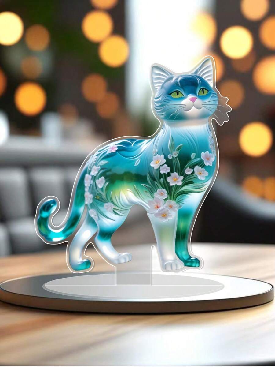 A 2D Transparent Happy Halloween Acrylic Decorative Tag Decorative Plaque