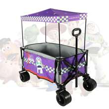 Disney [Disney Official Product] Toy Story Foldable Storage Wagon | Large Capacity Hand Cart | Ideal For Outdoor Activities, Camping, Picnics, And Shopping
