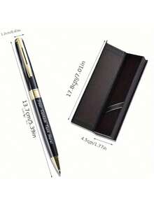 Custom Metal Signature Pen - Customizable With Name Or Logo, Elegant Gift Box Included,Perfect For Office, Birthday,Customized Personalized Wedding Gifts,Multi-Functional,Durable,Ornamental,Reusable,Exquisite,Stylish,High-Quality,Colorful,Modern,Custom,Personalized,Unique,Ideal Gifts For Him,Ideal Gifts For Her,Dad,Mom,Family,Friends,Tea Room,Home,Garden,Office