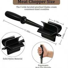 2pcs Handheld Plastic Meat Mincer, Convenient Home-Use Scraper, Multi-Functional Meat Chopper And Mixing Spatula. Material, Efficient Meat Mincing Without Sticking, Easy To Handle Minced Meat And Vegetables. Suitable For Daily Cooking, Family Gatherings, Holiday Cuisine, A Helpful Kitchen Prep Assistant, Practical And Convenient.