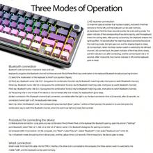 ATTACK SHARK ATTACK SHARK X66 Teclado Mecânico Sem Fio com Botão de Volume, Teclado Gamer 60% Bluetooth/2.4GHz/Com Fio, Backlight RGB, Teclas Coloridas Tri-Color PBT OEM, 66 Teclas Substituíveis a Quente para PC