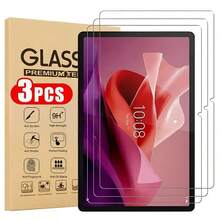 3 件平板屏幕保护膜，适用于 Galaxy Tab A9+、Galaxy T530/Tab 4、Galaxy 平板电脑、iPad Air 13 2025(M3)、iPad Air 11 2025(M3)、iPad 平板电脑、平板电脑、Redmi Pad 2 11、Pad 8/Redmi 平板电脑、Honor Pad 10、Honor 平板电脑、Tab M11、平板电脑 - 透明-玻璃 - 查看 1