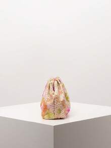 花卉包、亮片包、新娘派对手拿包、舞会包、舞会配饰、优雅女士包、婚礼用品、随机图案闪光舞会钱包