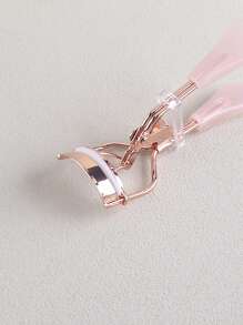 Rose Gold Transparent Handle Eyelash Curler, Jelly Texture Eyelash Curler,Makeup,Cheap,Room Decor,Vanity,Travel,Bedroom,Makeup Accessories,Eyelash Curler