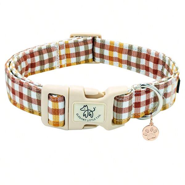 Coleira elegante para cachorro com cauda pequena, coleira fofa para animais de estimação, coleira ajustável para filhotes