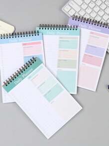 OVLOOK Customized Student Planner/Daily Time Management Spiral Notebook, A5 Size School Supplies,Back To School