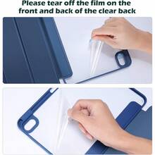 SBDBNProCase For IPad A16 11th Generation 11 Inch 2025 10th Generation 10.9 Inch 2022 Case With Pencil Holder Hybrid IPad 11 10 Case With Clear Back Supports Auto Wake Sleep Navy15hd - Navy - View 7