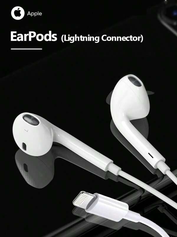 Apple سماعات الأذن السلكية من Apple/Apple الأصلية بموصل USB-C Lightning