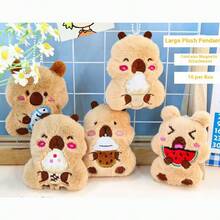 2025新品 - 可爱水豚节日冒险系列超大儿童毛绒公仔钥匙扣盲盒，时尚背包挂件，欧美INS时尚，必备收藏玩具 - 圣诞礼物 - 万圣节礼物 - 完美礼物 - 彩色 - 查看 8