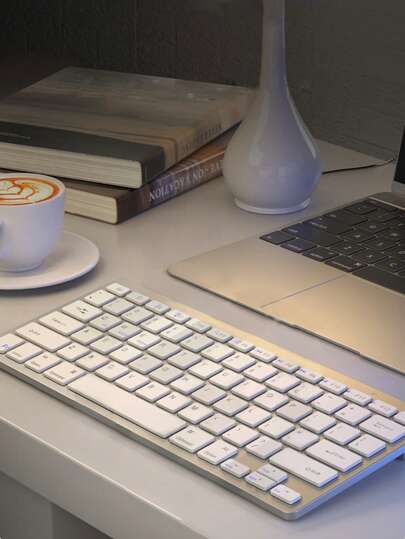 AKKHOO Wireless Keyboard, Mini Wireless Keyboard For IPad, Portable, Office Keyboard, Compatible With Laptop/Computer