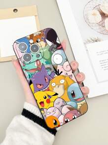 Takara Tomy 1pc Minimalist High Transparency Phone Soft Case, Colorful Anime Elf Graphic Printed TPU Protective Cover Fit For IPhone 16 Pro Max, Galaxy S25 Ultra, Redmi 14C, Moto E22, Pixel 6a 5G