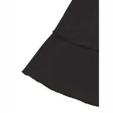 Perfect For Graduation, Prom & Formal Events | Elegant Black Mini Dress | Layered Ruched Waist, High Neck & Long Sleeves | Chic Bridesmaid Option - màu đen - Xem 6