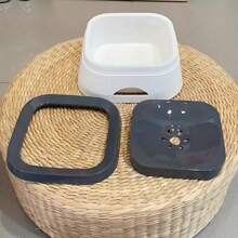 Supet 1 Conjunto Tigela de Água Flutuante para Animais de Estimação, Tigela de Água à Prova de Respingos e Anti-Queda para Cachorro, Tigela de Bebedouro para Gato que Não Molha a Boca