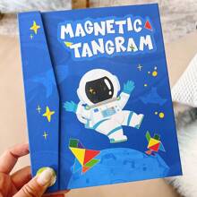 1 Piece Of Fun Educational Colorful Magnetic Tangram Puzzle, Space And Geometry, Mathematical Enlightenment, Early Education And Intellectual Development Toys, Suitable As A ChildrenDay Gift!