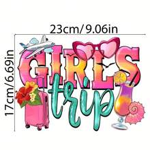 1pc/2pcs/3pcs Vintage Travel Iron Heat Transfer Stickers - Washable DIY Decals For Clothing, T-Shirts, Masks, Jeans And Backpacks, Featuring Lively Travel Themed Vinyl Stickers For Garments - Multicolor - View 4