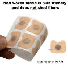 100个磁性贴，4个鼻夹和1个磁性鼻扩张器，外置鼻贴，可吸入鼻，磁性鼻贴和鼻呼吸扩张器，男女适用，白色和黑色套装。适合运动、家庭、旅行和商务旅行。 - 彩色 - 查看 6