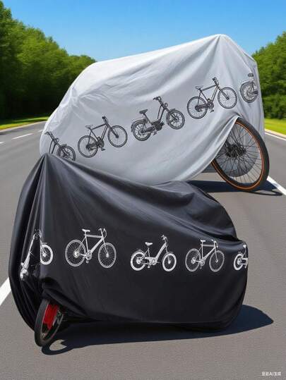 Capa de bicicleta para áreas externas para todas as condições climáticas | Protetor solar à prova d'água e poeira | Capa de bicicleta dobrável para garagem/pátio/viagens #Acessórios para bicicleta #Itens essenciais para atividades ao ar livre