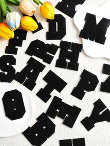 26 Stücke selbstklebende Chenille Buchstaben Patches A-Z, Chenille Buchstaben für Kleidung, Stoffe, Schuhe, Taschen (Rot) - Verschiedenfarbig - Übersicht 6