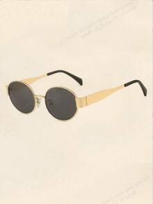 2 Pairs Metal Full-Rim Unisex Fashion European & American Fashion Glasses, Retro Large Frame Glasses - Multicolor - View 3