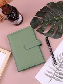 1pc A6 Budget Binder With Cash Envelope, Cash Savings Book Budget Planner PU Leather Notebook Binder With 12 A6 Binder Pockets - Green Cash Stuffing Folder Envelope System Back To School, Budget Binder Money Saving Wallet - A6 Money Clip Budget Planner With Cash Envelope Travel And Journal Cash Binder, School Supplies,Savings Plan,Biweekly Savings Plan,10000 Savings Plan,Savings Strategy - Green - View 5