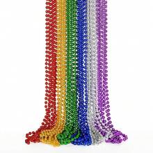 12PCS Bead Necklace, Red Beads Costumes Party Favors, 33 Beaded Necklace Festival Throw Accessory Sets Valentines Mardi Gras Celebrations Decorations - 6 Color - 查看 8