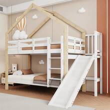Kids Bed Frames, Headboards & Footboards - White + Solid Wood+MDF + 90cm*200cm - View 5