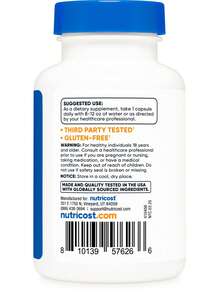Nutricost Sarsaparilla Root Extract (1500mg Equivalent) 120 Vegan Capsules - GMO-Free, Gluten-Free - Others - View 4