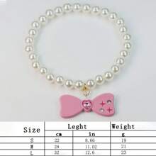Colliers élastiques pour animaux de compagnie (chats et chiens) de petite et moyenne taille avec des décorations de diamants, arcs, étoiles, lune et perles. Accessoires décoratifs magnifiques pour chiots et chatons