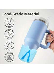 1/2/4/6 Stücke Schleifen Silikon Schutzhülle für Becher mit einem Bodendurchmesser von 7,5 cm Abenteuertumbler, Boden Schutzhülle für Iceflow Flip 12&24 Unzen, Cup Schutzbezug Hülle für Alltagsnutzung, Reisen, Familienfeiern, Partys, wasserdicht, rutschfest, kratzfest Silikon Becherhülle, Geschenk zur Einschulung, Geschenk zu Feiertagen, Becher Zubehör (4 Farben zur Auswahl: Pink, Lila, Blau, Rot) - Verschiedenfarbig - Übersicht 6