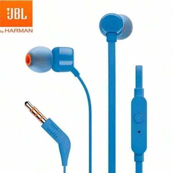 JBL سماعات أذن JBL T110 سلكية بواجهة 3.5 مم للألعاب على الحاسب والهاتف، سماعات رأس إذن ستيريو