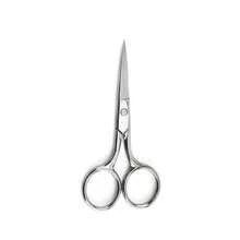 Tijeras de belleza profesionales de acero inoxidable finas, rectas y puntiagudas para el cuidado personal, eliminación del vello facial y recorte de orejas, nariz y cejas