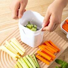 1PCS French Fry Cutter Natural Cut Rapid Slicer Vegetable Potato Tool Food Veggie Dicer Veg Chopper Kitchen Gadgets For Home Use - trắng - Xem 5