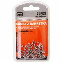 Tornillos avellanados de acero inoxidable, tornillos de cabeza plana, tornillos extra largos con tuercas, tallas M2.5, M3, M4, M5, M6