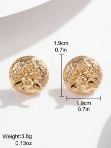 1 Pair Fashion Oval Drip Oil Bee Inlaid Design Women Copper Alloy Daily Party Gift Earrings
