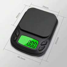 Báscula de bolsillo de precisión - Báscula digital en gramos para alimentos, joyas, onzas/granos con pantalla LCD retroiluminada - Mini báscula para viajes - Mini báscula electrónica con pantalla LCD retroiluminada, precisión de 0.01g