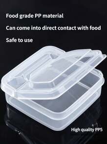 1pc Transparent Cheese Preservation Box, Airtight Food Container, Kitchen Storage Box, Suitable For Fresh Cheese, Cooked Dishes And Snacks, Portable Refrigerator Preservation Box To Keep Fruits And Vegetables Fresh, Cheese Slice Preservation Box, Dedicated Preservation Box For Refrigerating Onions, Ginger, Garlic, Butter Block Packaging Box With Flip Cover, Suitable For Kitchen Use - Multicolor - View 5