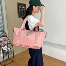 Unisex Large-Capacity Sports And Fitness Bag That Can Be Sleeved On A Trolley Rod, Suitable For Travel And Boarding. It Is Wear-Resistant, Practical, And A Carry-On Luggage Bag.