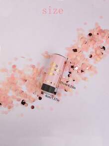 1pc Mini Handheld Gift Cone Pink Portable DIY Spring Jet Gift Cone Colorful Confetti Confetti For Birthday Party Wedding Mother's Day Family Gathering Atmosphere Favors Props